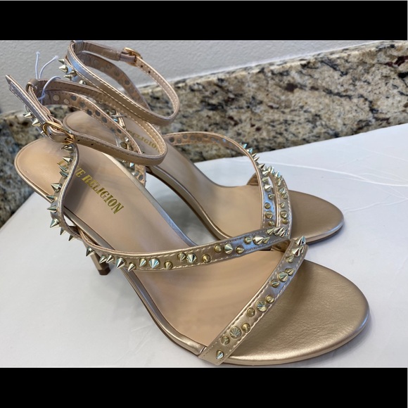 True Religion Gold Heels - Picture 3 of 6